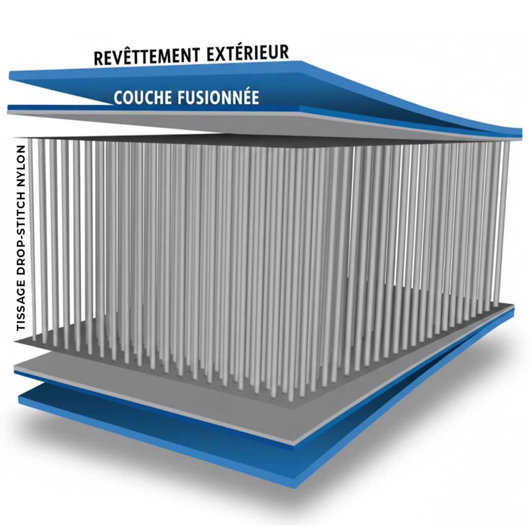 Technologie Drop-Stitch piscine IPOOLGO