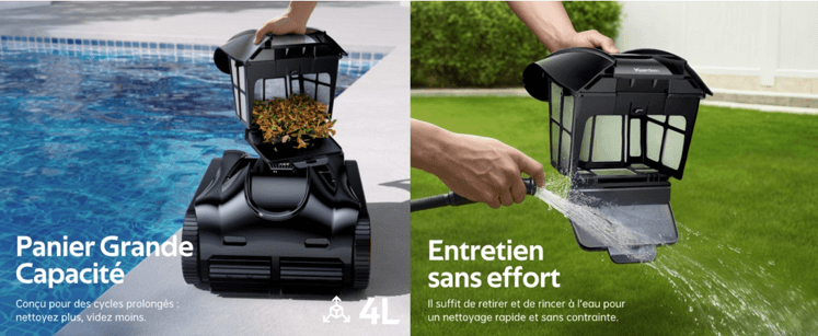 Panier grande capacité robot piscine iGarden
