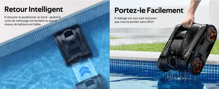 Retour intelligent robot piscine iGarden