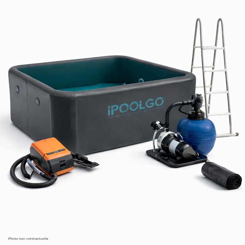 Pack piscine rectangulaire complet