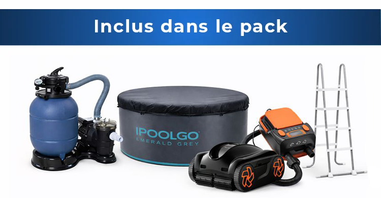 Équipements inclus dans le pack piscine IPOOLGO